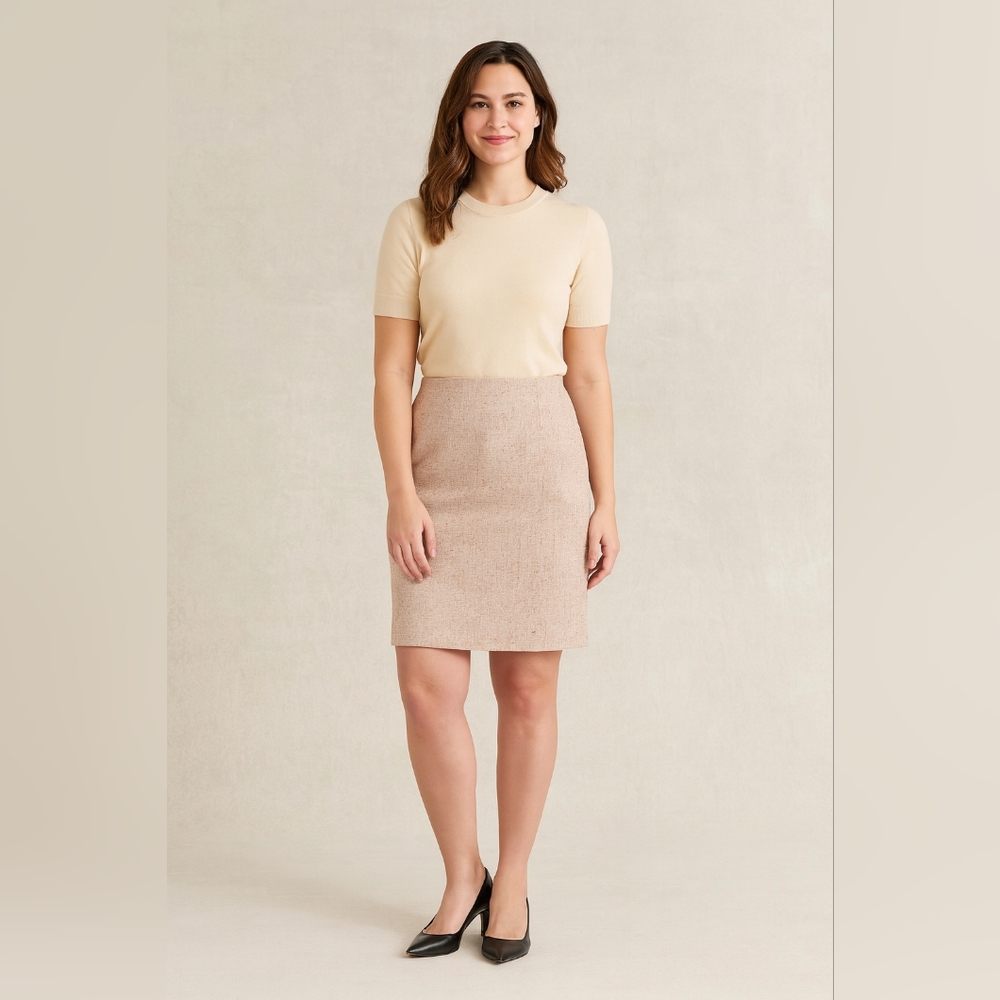 RSVP Perri Cutten Skirt Size 18 Neutral Classic Career
